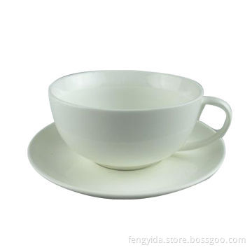 White ceramic cup & saucer setsNew